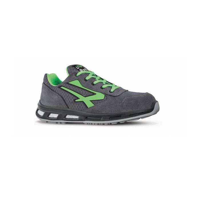 RL20036 09 UPower UPower POINT Unisex Green Aluminium Toe Capped Safety Trainers UK 9 EU 43 250 7120 RS Components