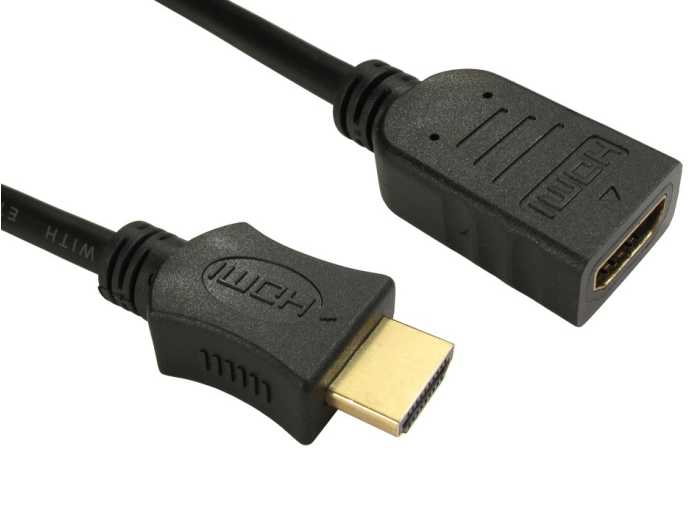 RS PRO, 50cm Male HDMI to Female HDMIHigh Speed 4K