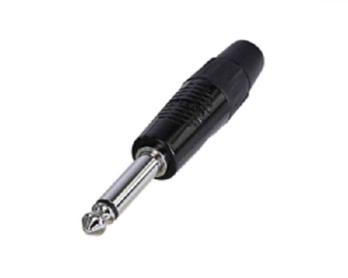 Conector jack macho mono de 1/4 in Recto Macho Re-An Products, Montaje de Cable