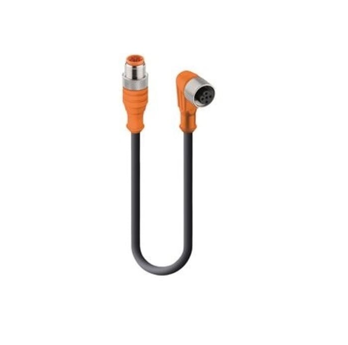Cable de actuador de sensor Lumberg Automation, con. A Recta Macho, con. B M12 Hembra, IP40