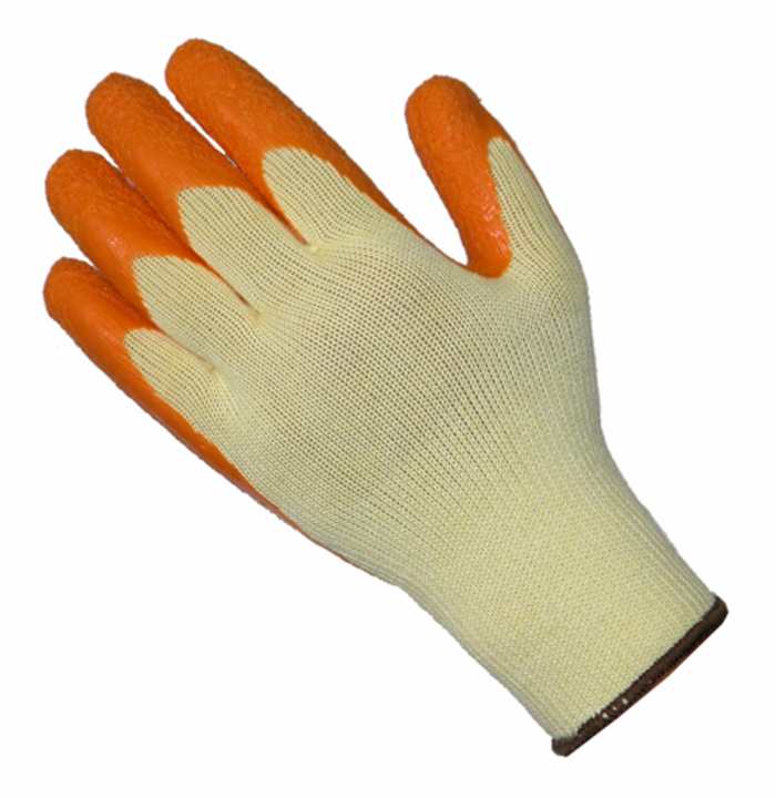 RS PRO Orange Latex Good Dexterity Work Gloves, Size 10, XL, Latex Coating