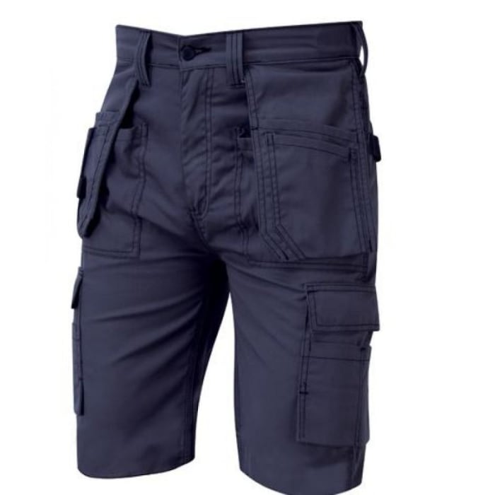 Short de travail Orn 2080, taille 40pouce, Bleu marine, Homme, en 35 % coton, 65 % polyester