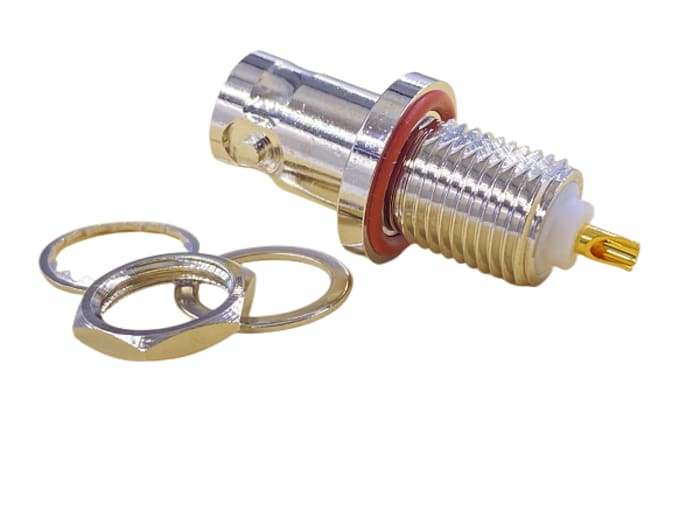 RS PRO | RS PRO, Jack Panel Mount BNC Connector, 50Ω, Solder RS PRO | RS PRO, Jack Panel Mount BNC Connector, 50Ω, Solder