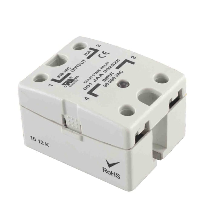 Relais statique RS PRO, 10 A, Montage sur panneau, Montage en surface, 32 V c.c., 280 Vrms