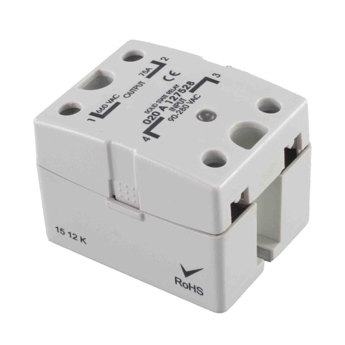 RS PRO Solid State Relay, 75 Amps Load, Panel Mount, Surface Mount, 600 V rms Load