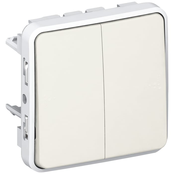 Legrand Black Push Button Light Switch, 1 Way
