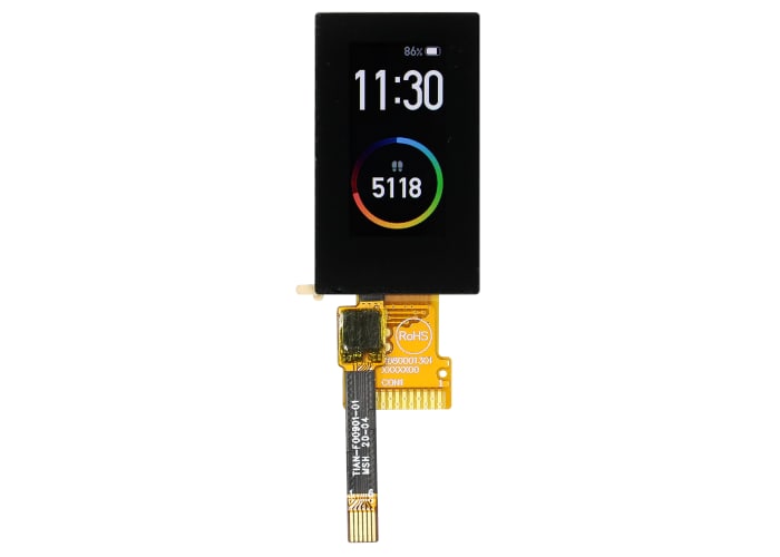 Midas MDT0096AISC-SPI LCD Colour Display / Touch Screen, 0.96in, 80 x 160pixels