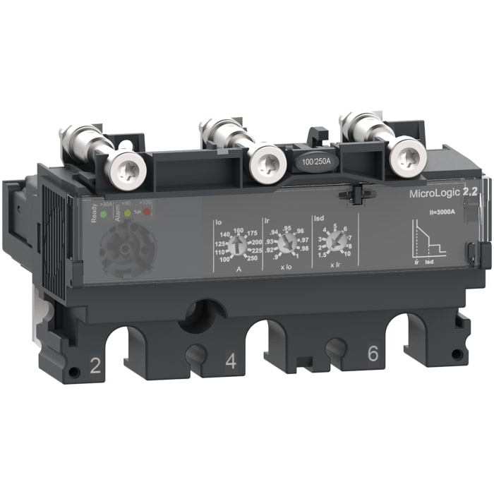Disjoncteur Schneider Electric ComPacT NSX 3 pôles, 100A, montage fixe