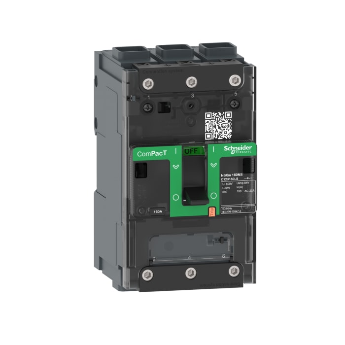 Schneider Electric Fuse Switch Disconnector, 3 Pole, 160A Max Current, 160A Fuse Current