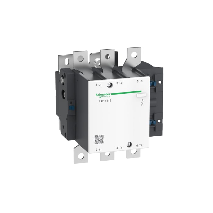 Schneider Electric TeSys F LC1F Contactor, 220 V Coil, 3-Pole, 115 A