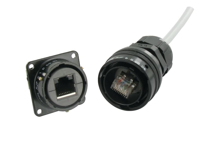 Conector Ethernet Estanco Hembra IP68 ATEX Catx Amphenol