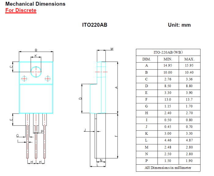STPF1040CTW DiodesZetex Diodes Inc 400V Rectifier & Schottky Diode