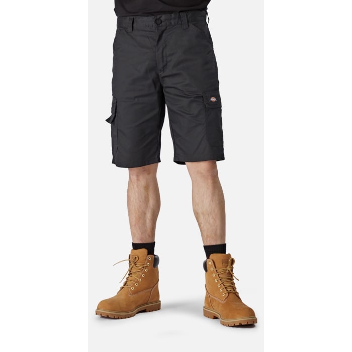 Pantalones cortos de trabajo para hombre Dickies de , 35 % alg., 65 % poli. de color Negro, talla 36cm