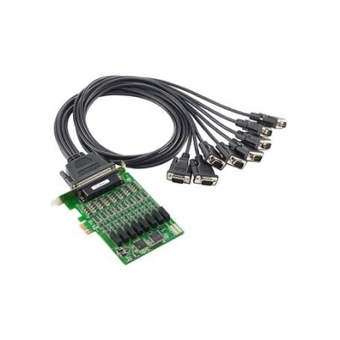 CP-118EL-A w/o Cable MOXA | MOXA 8 Port PCIe RS232, RS422, RS485 Serial ...
