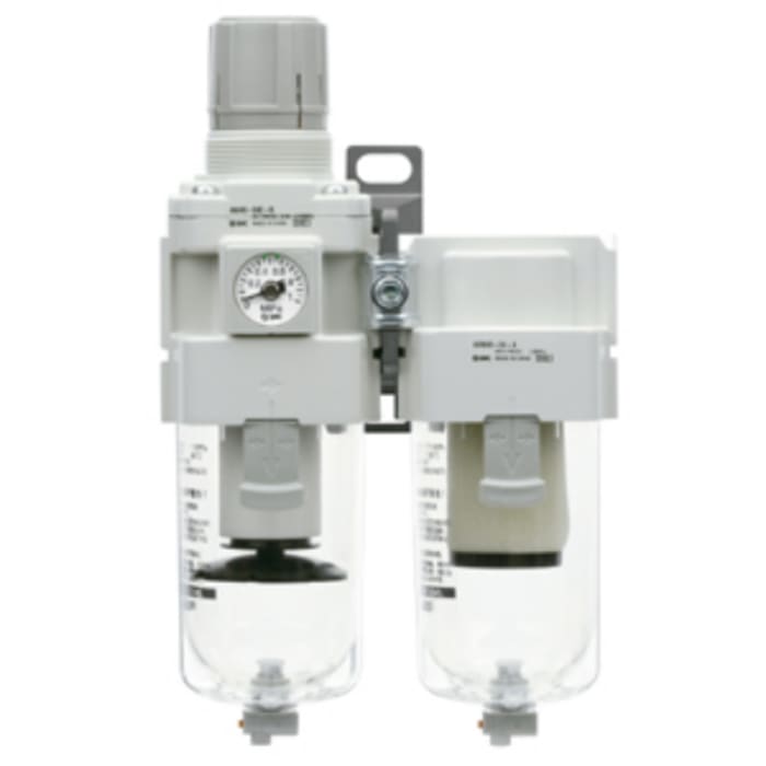 SMC AC Filter Regulator, 5μm, G 1/2, Auto, 10 bar