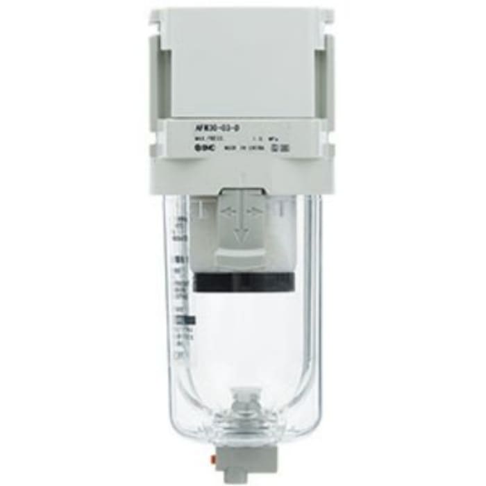 SMC AFM Series series 5μm G 1/8 0.1MPa to 10 bar Pneumatic Filter 200L/min max with None drain