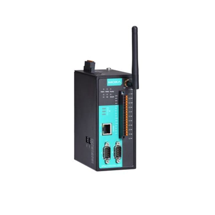 MOXA Device server, 3 Ethernet Port, 2 Serial Port, Ethernet Interface, 921.6kbps Baud Rate