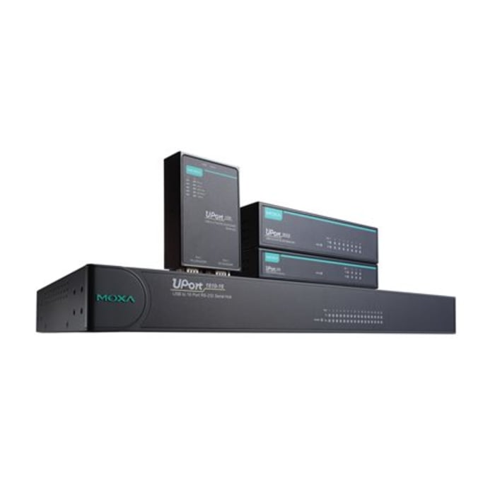 MOXA RS232, RS422, RS485 USB B Female to D-sub, 9 Pin Male Interface Converter