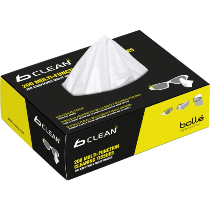 Bolle Safety PACMPCT Lens Cleaning Tissue 200wipes