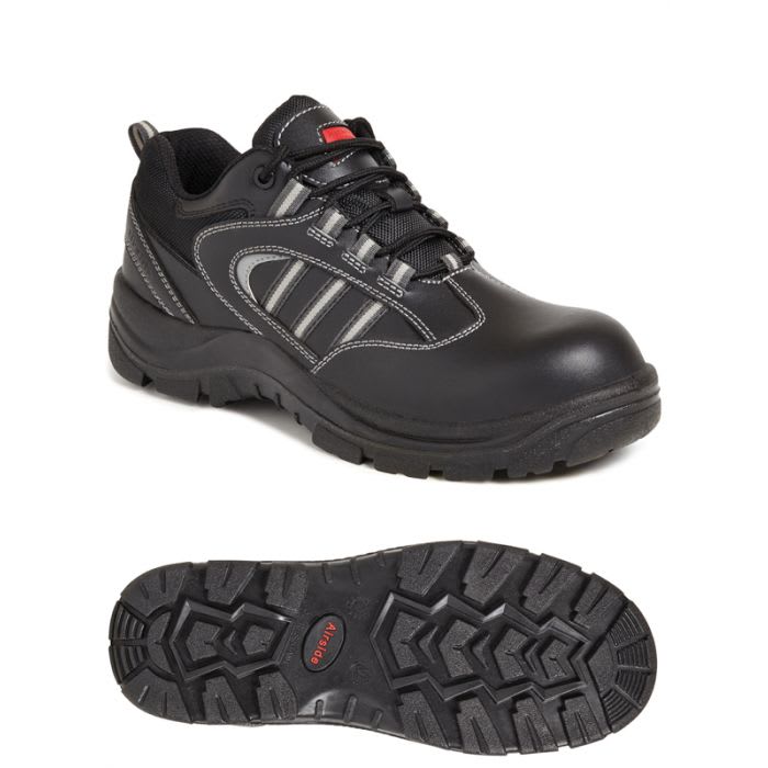 SS705CM 11 Sterling Safety Wear Sterling Safety Wear Unisex Black Toe Capped Safety Boots UK 11 256 5167 RS Components
