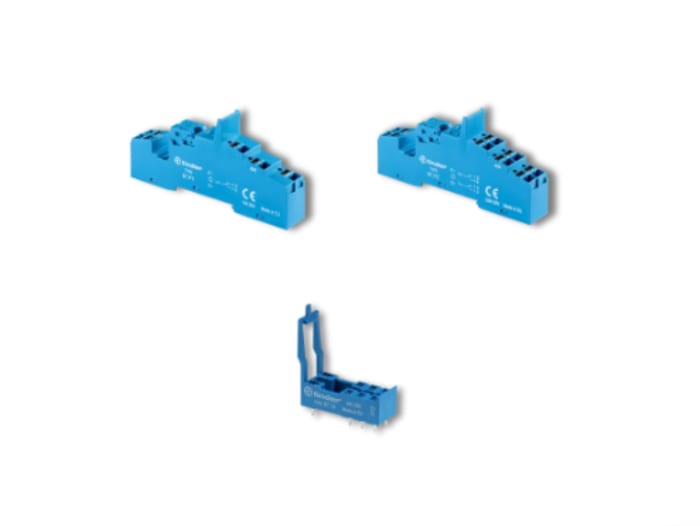 Finder 97 Series 250V ac Rail or Panel Mount Relay Socket, for use with 46.52 Series Relay
