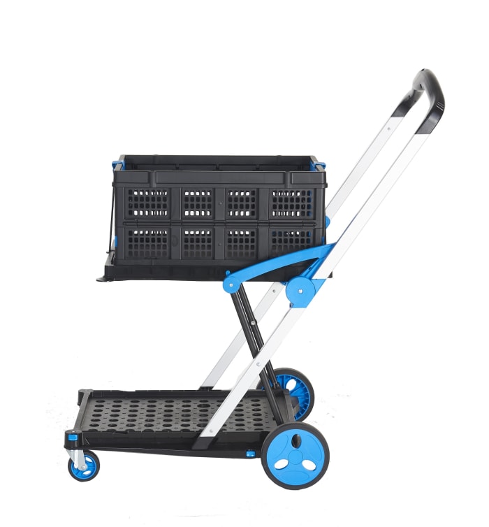 Chariot de manutention RS PRO, Charge 70kg, 1000 x 600 x 1070mm Chariot pliant Pliable