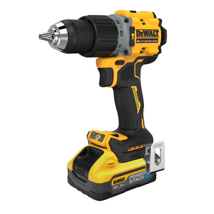 DeWALT XR POWERSTACK 18V Cordless Hammer Drill Li-Ion, Euro Plug DeWALT  RS India