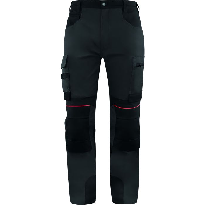 Delta Plus Black Blue Grey Unisex s Multi Pocket Trousers 29 32in 74 82cm Waist