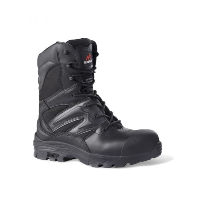 Rockfall Black Non-Metallic Toe Capped Safety Boots 6, EU 39