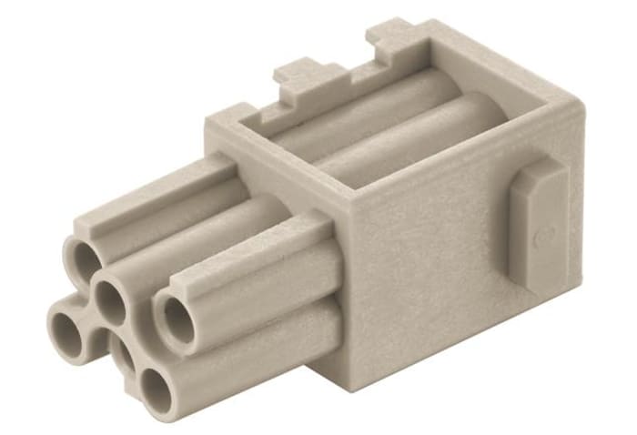HARTING Crimp Connector Cube, 6 Way, 10A, Female, Han-Modular, Han-Domino, Cable Mount, 250 V