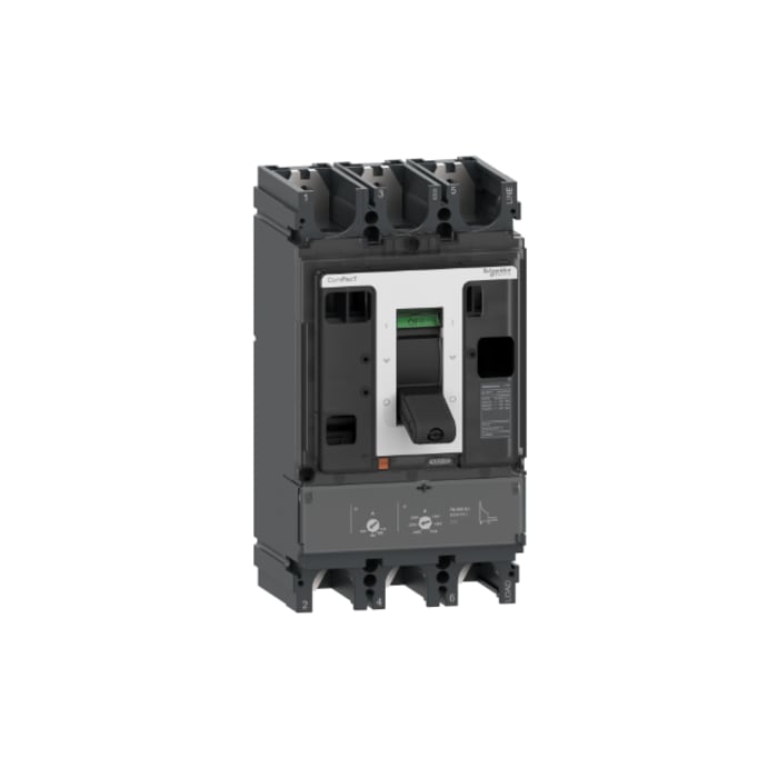 Schneider Electric, ComPacT MCCB 3P 400A, Fixed Mount