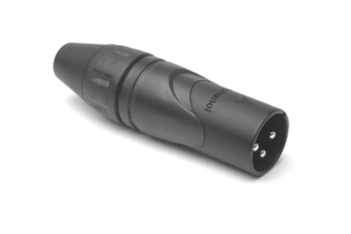 Amphenol Industrial Cable Mount XLR Connector, Male, IP40, 133 V, 3 Way, Gold Plating