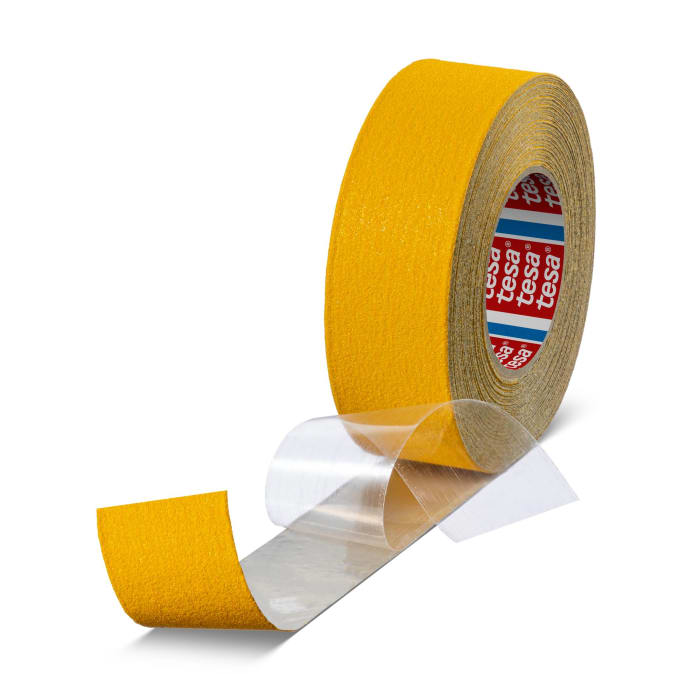 Tesa 60955 Yellow Aluminium Foil 18m Adhesive Anti-slip Tape, 0.75mm Thickness