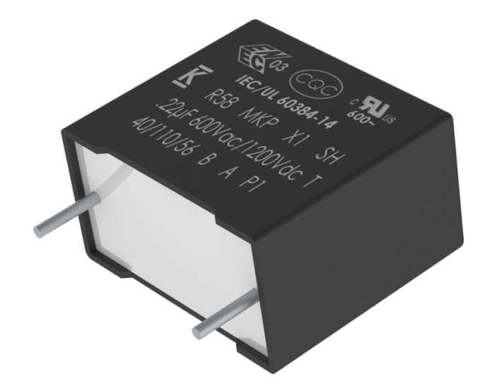 R586Y482000T0K KEMET | KEMET R58 Film Capacitor, 600V ac, 10 R586Y482000T0K KEMET | KEMET R58 Film Capacitor, 600V ac, 10