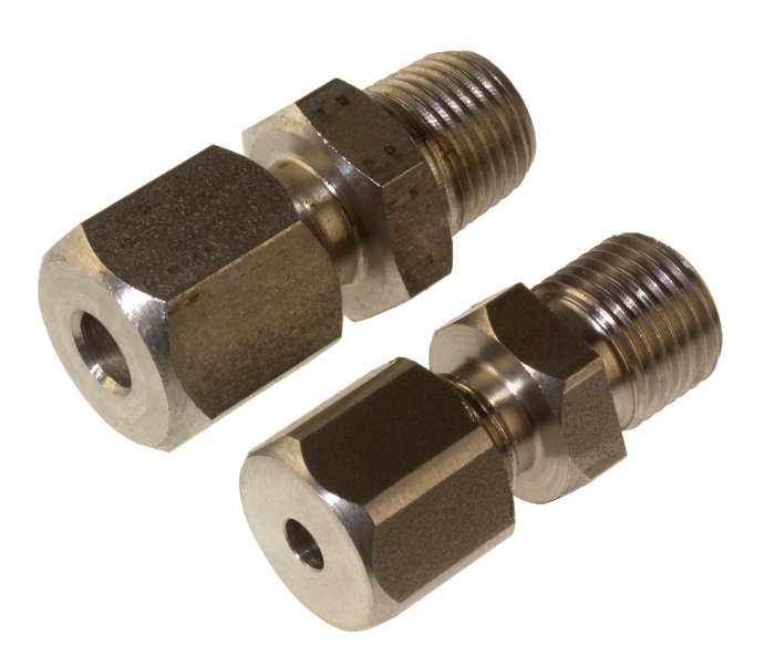 RS PRO 1/8 NPT Compression Fitting for Use with Thermocouple or PRT Probe, 3mm Probe