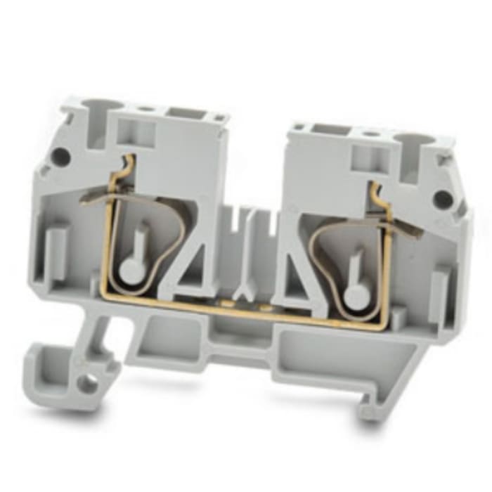 RS PRO | RS PRO Feed Through Terminal Block Grey, 4mm², 1-Level, Spring ...