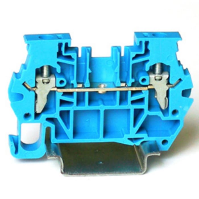 RS PRO | RS PRO Feed Through Terminal Block Blue, 4mm², 1-Level, Clamp ...