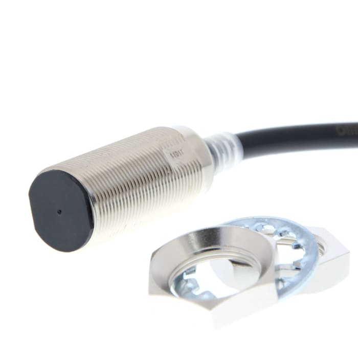 Omron Inductive Threaded Barrel Proximity Sensor, M18, 11 mm Detection, 2-Wire NO, 10 → 30 V dc