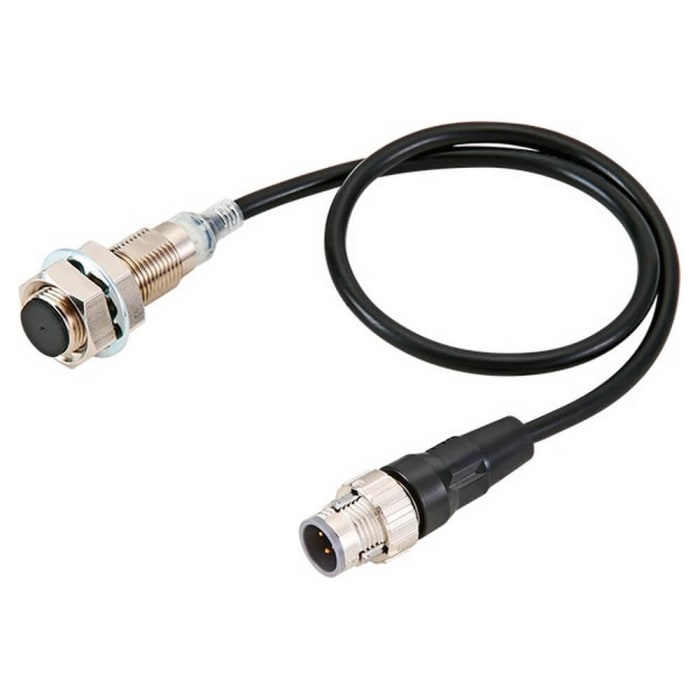 Omron Inductive Threaded Barrel Proximity Sensor, M12, 7 mm Detection, 2-Wire NO, 10 → 30 V dc