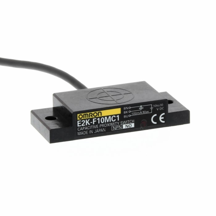 Omron Capacitive Flat Proximity Sensor, 10 mm Detection, NPN NO, 12 → 24 V dc