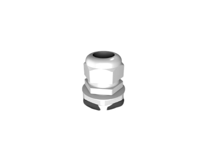 Rittal SZ Series Grey Polyamide Cable Gland, M25 Thread, 17mm min., 10mm max., IP68
