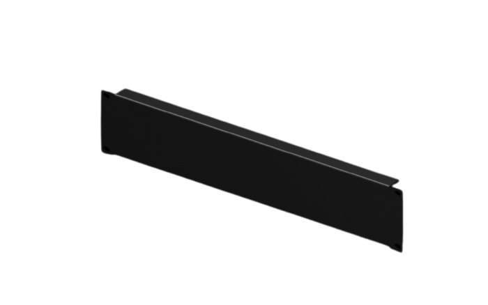 Rittal Black Steel Blanking Panel, 2U, 88 x 482.6mm
