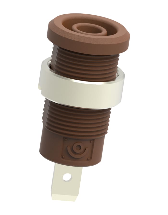 3274-I-Bn Electro PJP | Electro PJP Brown Female Banana Socket, Plug-In ...