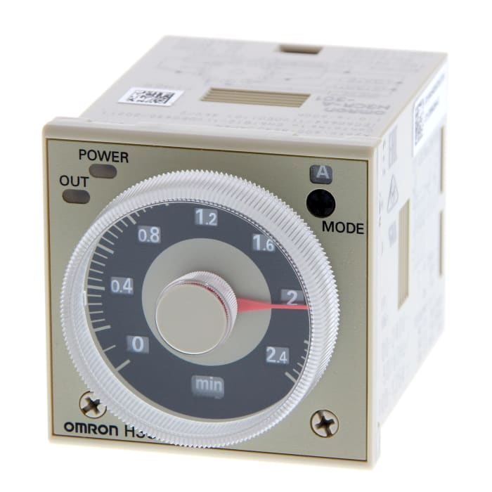 Omron H3CR Series Plug In Timer Relay, 100-240/100-125V ac/dc, 11-Contact, 0.05 → 1.2s, DPDT