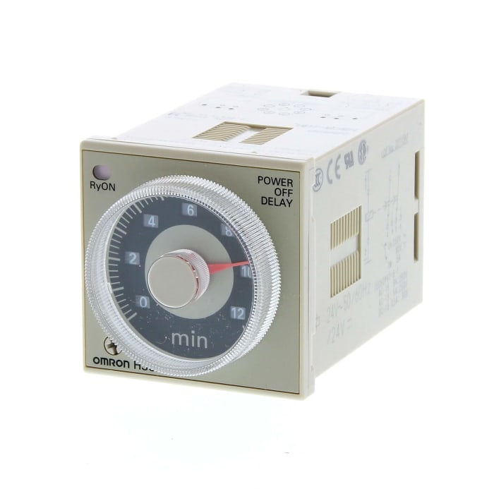 Omron Plug In Timer Relay, 24-24V ac/dc, 2-Contact, 0.05-12min, DPDT