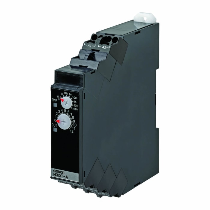 Omron DIN Rail Mount Timer Relay, 24-240V ac/dc, 2-Contact, 0.1 → 4320000s, 1-Function, SPDT