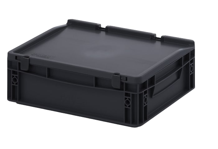 Boitier de sécurité ESD Davum-Tmc Antistatique, conducteur, dissipatif PP, longueur 400mm x Hauteur 135mm