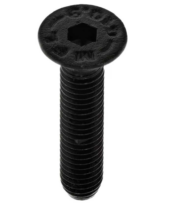 RS PRO Black Steel Hex Socket Countersunk Screw, M5 x 25 mm