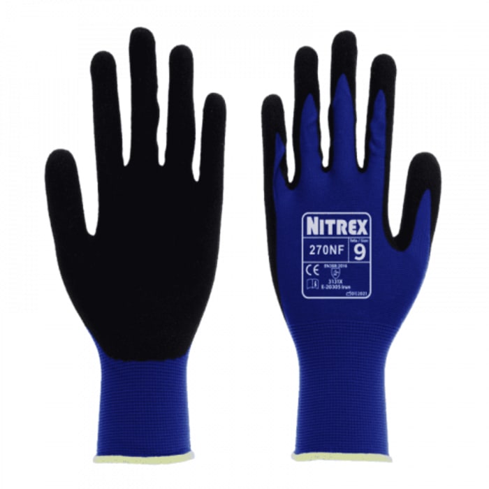 270NF11 Uniglove 270NF* Nylon Abrasion Resistant Work Gloves, Size