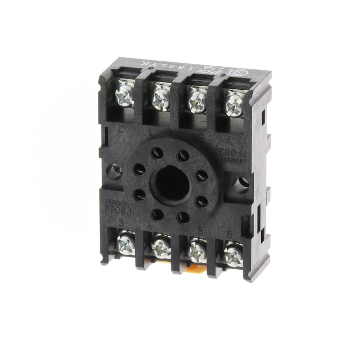 Omron 8 Pin DIN Rail Relay Socket, for use with MK Series